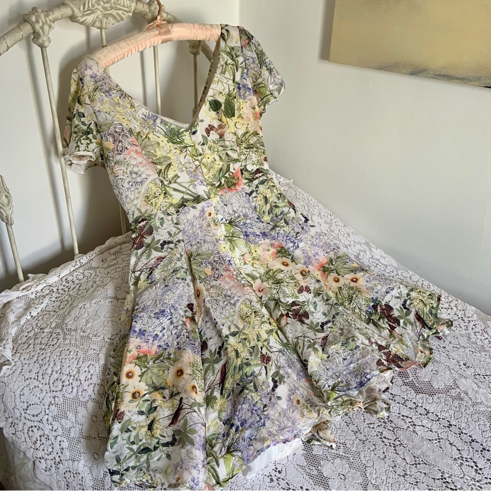 Vintage handmade floral cottage core dress - Picture 2 of 8
